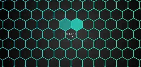 Animated SVG hexagram grid with GSAP stagger effects